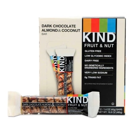 Kind KIND Fruit and Nut Bars, Dark Chocolate Almond & Coconut, 1.4 oz. Bar, 12/Box 19987